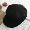 thumbnail image 6 of Women Summer Straw Newsboy Cap Beret Breathable Mesh Octagonal Cap Sun Hat Beach Hats for Women, 6 of 6