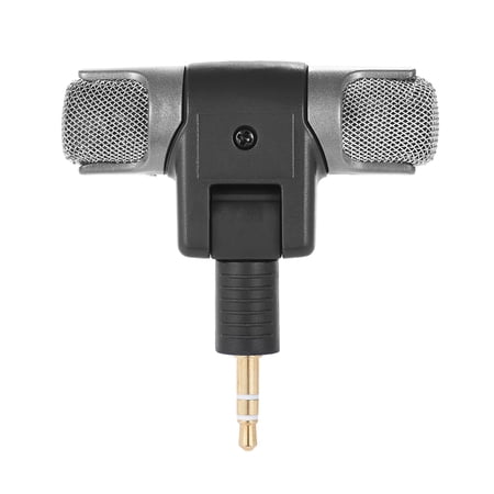 External Stereo Mic Microphone with 3.5mm to Mini USB Micro Adapter Cable for GoPro Hero 3 3+ 4 for AEE Sports Action Camera