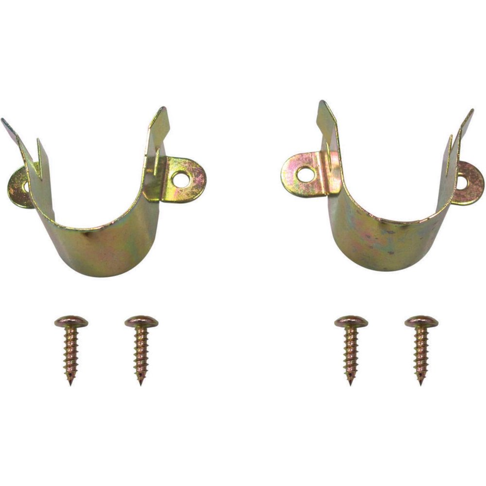 ProSource Closet Pole Bracket 11/8 In W Steel Satin Brass Tone