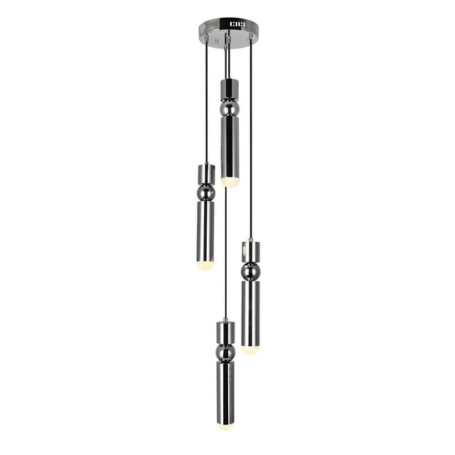 CWI Lighting Pendentif LED avec Finition Nickel Poli