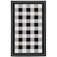 thumbnail image 1 of Linon Capri Buffalo Check Black 44 x73, 3 x 73, 1 of 2