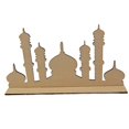 thumbnail image 4 of Decoración de mesa para Eid Mubarak, adornos de Ramadán, rebanada de madera Estilo B, 4 of 9