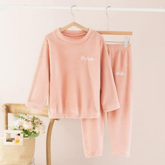 Amidoa Boys Girls 2 Piece Outfits Summer Clothes Soft Short Sleeve Solid Color T Shirts and Casual Shorts Kids Clothing Sets Pink Size 3T
