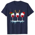 thumbnail image 3 of Camisetas navideñas de vino para mujer, ropa, camisetas divertidas de dibujos animados, camiseta de moda Kawaii, camisetas coreanas para mujer, camisetas navideñas para vino, 3 of 5