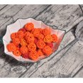 thumbnail image 1 of Orange Color Set of 20pcs Natural Wicker Rattan Table Wedding Party Hanging Balance Decorative Christmas Balls 3cm, 1 of 4