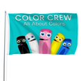 thumbnail image 1 of BabyFirst Color Crew Bandera impresa con temática, regalo perfecto para fanáticos, amigos y familiares, y adecuada para actividades al aire libre e interiores, decoraciones de fiesta. 120*180CM, 1 of 6