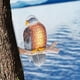 thumbnail image 2 of Pájaro búho de pie en una rama con animal, estacas, árbol para césped al aire libre, de jardín, decoración Baoblaze esculturas al aire libre, 2 of 7