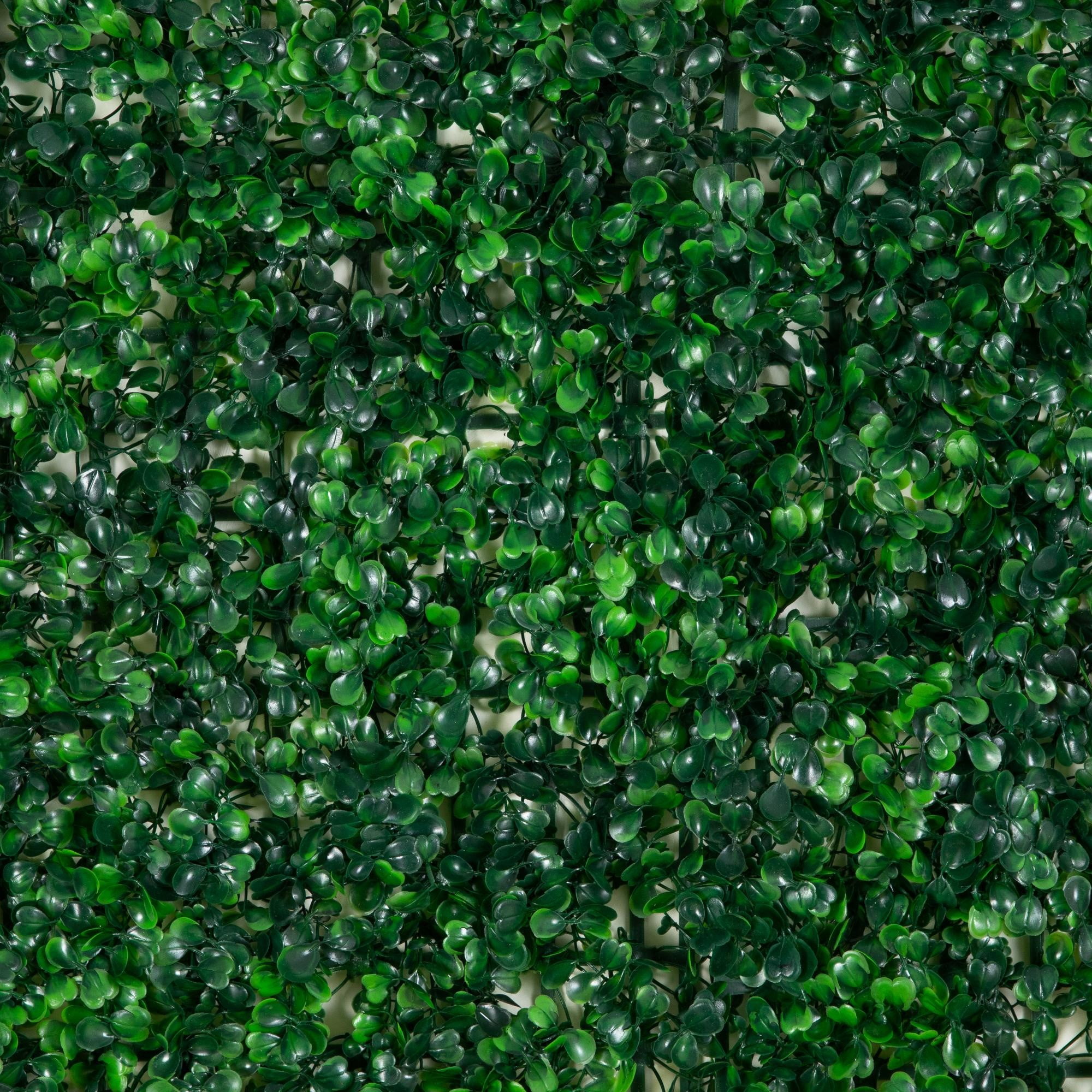 20in. x 20in. Artificial Boxwood Mat Wall Panel - Set of 12