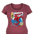 thumbnail image 3 of Marvel Your Friendly Neighborhood Spider-Man - Comic Book Cover - Maternity Scoop Neck Graphic T-Shirt, 3 of 5