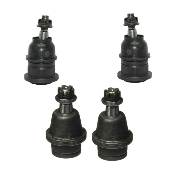 4 Pc Front Upper & Lower Ball Joints Driver Passenger Side / "Lower Ball Joints Fit Steel Control Arms Fits Models with Torsion Bar Suspension" Fits select: 1999-2007 CHEVROLET SILVERADO