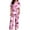 pink, multicolor, variant on HAYIMI Women's 2 Piece Halloween Pajama Set Short Sleeve Button Down Shirt and Long Pants with Cute Ghost & Pumpkin Print Sleepwear Relaxed Fit Nightwear