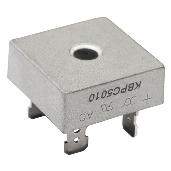 5pcs KBPC5010 Bridge Rectifier Diode, 50A 1000V Single Phase KBPC Electronic Silicon Diodes, AC to DC Full Bridge Voltage Rectifier, 4PIN