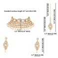 thumbnail image 4 of Efulgenz Indian Jewelry Kundan Crystal Choker Necklace Earrings Maang Tikka Head Chain Bollywood Wedding Bridal Set, 4 of 5