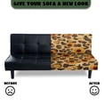 thumbnail image 5 of SCRAWLGOD Sunflower Leopard Print Sofa Cover Without Armrest for Pets Anti Slip Leakproof Sofa Slipcover Washable Dustproof Couch Cover for 3 Cushion Couch, 5 of 9