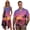 Colorful Tropical Leaves, variant on Garronmavis Couple Matching Hawaiian Outfits Jamaica Flag Short Sleeve Shirt for Men Size L Lightweight Shirts Blouse and Women's Tank Dress A-Line Sleeveless Sundress