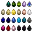 thumbnail image 3 of EeaseCA 50pcs 10x14mm Crystal Claw Glass Rhinestones DIY Sewing Rhinestones Water Drop Sew On Claw Rhinestones Teardrop for Garment (Mixed Color), 3 of 7