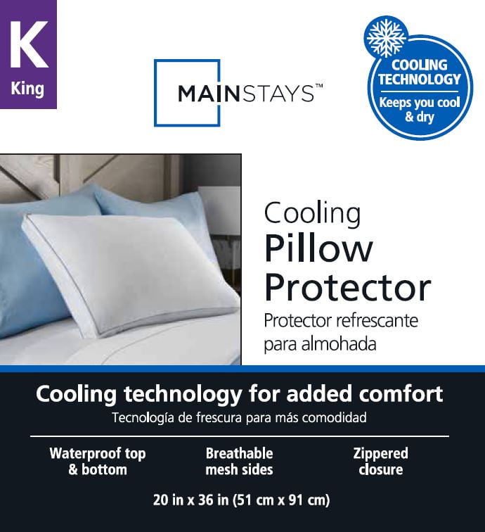 Mainstays Cooling Pillow Protector, 1 Each