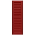 thumbnail image 6 of Ekena Millwork 12"W x 53"H True Fit PVC Two Equal Louver Shutters, Fire Red (Per Pair - Hardware Not Included), 6 of 11