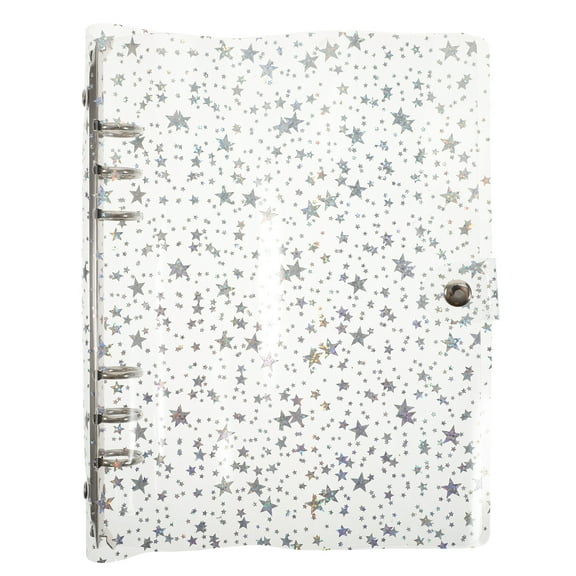 Hemoton Binder Loose Leaf Notebook Cover Wallet End Pastel Campus Transparent