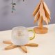 thumbnail image 4 of Salvamanteles de madera YZhouD para platos calientes, juego de salvamanteles con forma de árbol, juego de 4 posavasos con forma de árbol, posavasos plegables de madera para restaurante, platos,, 4 of 8