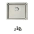 thumbnail image 2 of Stylish Dual Mount 22" Stainless Steel Single-Bowl Kitchen Sink with 1 Accessorie S-407T, 2 of 11