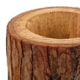 thumbnail image 3 of Wood planter Pot for Home Decor Coffee Color Plant Container Great for Flowers and Vegetables 7.5 Inches, 3 of 8
