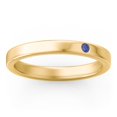 thumbnail image 3 of Stackable Birthstone Ring with Engraving - Blue Sapphire (September), 3 of 7