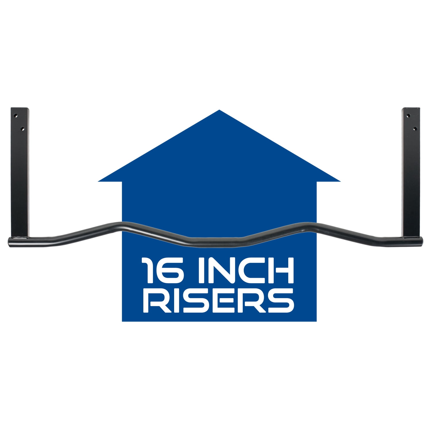 Ultimate Body Press Ergonomic Joist Mount Pull Up Bar, Black