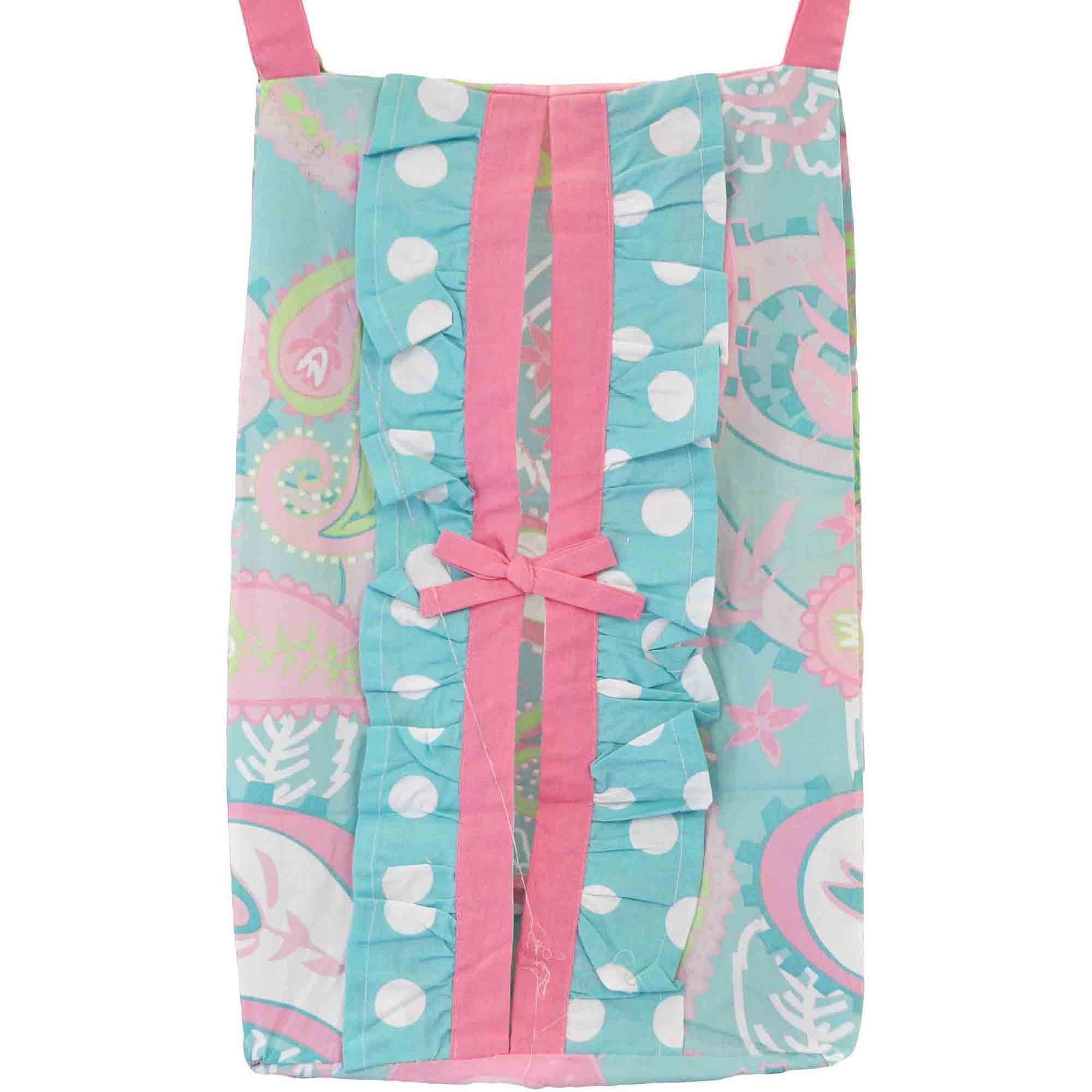 My Baby Sam Pixie Baby Diaper Stacker, Aqua