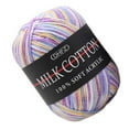 thumbnail image 3 of 50g/Ball Colorful 3 ply Yarn Handmade DIY Scarf Pillow Blanket Knitting Crochet Soft Milk Cotton Yarn, 3 of 5