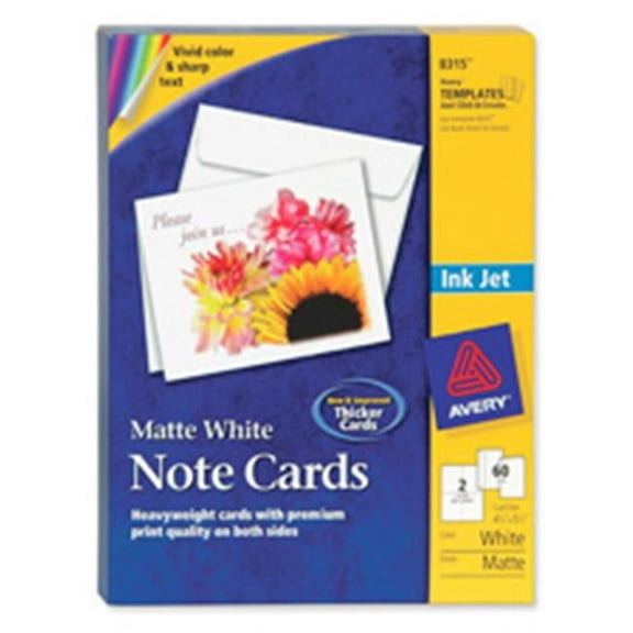 Avery Consumer Products Laser Cards W-Envelopes- 4-.25in.x5-.50in.- WE