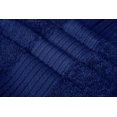 thumbnail image 4 of Dewall Maisons Navy Blue Luxury 18-Piece Cotton Towel Set - High Absorbency - Includes 4 Bath Towels, 6 Hand Towels, 8 Washcloths - Perfect For Elegant Bathroom Decor, 4 of 12