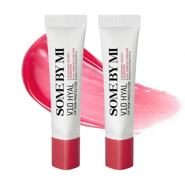 Bálsamo labial con protección solar SOME BY MI V10 Hyal Lip SPF 15 13 ml x2