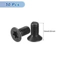 thumbnail image 3 of M5-0.8 x 10mm Flat Torx Head Machine Screws, 50 Pack 10.9 Grade Carbon Steel Flat Countersunk Torx Anti Theft Machine Screws, Black Oxide Finish, Full Thread, Torx Drive, 3 of 6