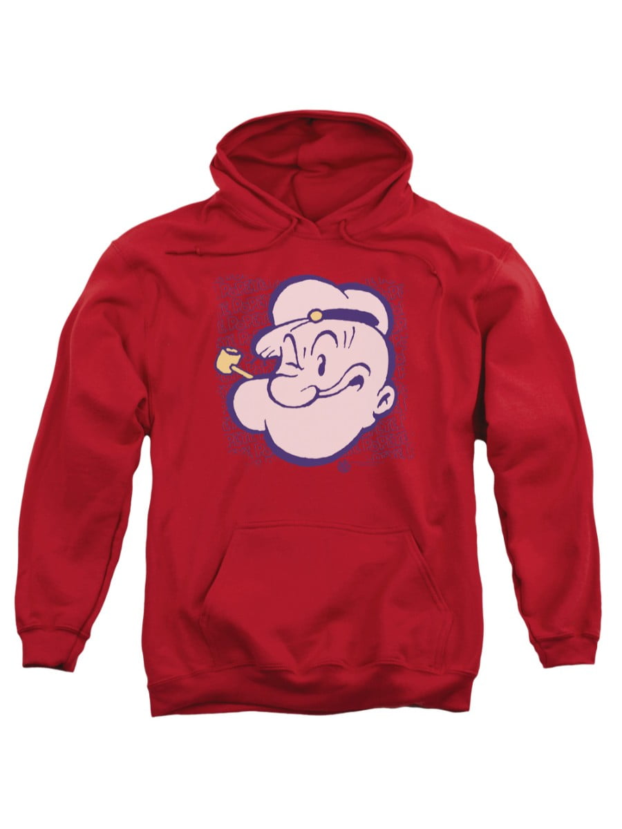 Download Popeye Popeye The Sailor Man Animated Cartoon Character Head Adult Pull Over Hoodie Walmart Com Walmart Com