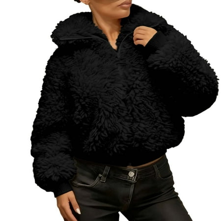 TIANZEN Soft Jacket Winter Warm Outerwear Cozy Full Zip Casual Pockets Lightweight Windproof Comfort Fit For Daily Use And Jacket Tops Zipper Sweatshirt No Hood Leather Vest Jacket Women