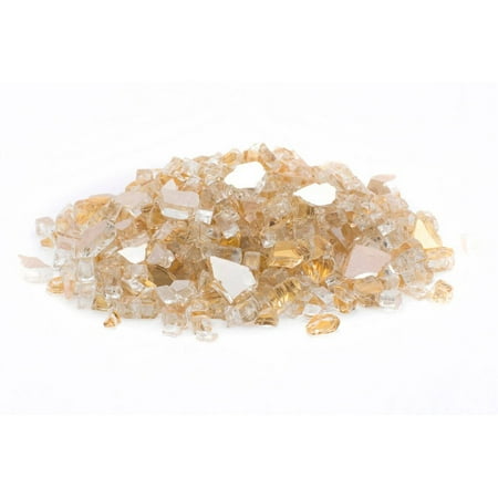 Reflective Fire Glass - Dragon Glass 25 lb Reflective Tempered Fire Glass, 1/4