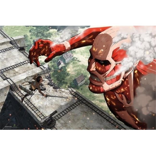 Attack On Titan Colossus Titan Poster Print, 36 x 24