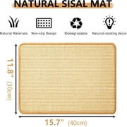 FIAQUA 2PCS Rabbit Scratch Mat, 16x12in Natural Bunny Scratching Pad, Claw & Teeth Care for Bunnies, Multi-Use Mat for Rabbit Cages - Chew Toy, Bedding, Sleeping & Nesting