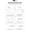 thumbnail image 5 of Hk Systems Soporte Metálico Para Montaje Debajo Del Mostrador Para Cajón De Dinero De 13"" Y 16"", 5 of 5