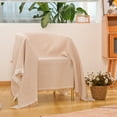 thumbnail image 1 of Xihbxyly Toalla de Sofá de Color Liso, Manta Cómoda y Antideslizante, Poliéster de Secado Rápido, Absorbente y Fácil de Limpiar, Ideal para Sofá o Cama, Amarilla, 90 X 150 Cm., 1 of 6