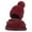 Red, variant on Women's Winter Scarf and Knit Hat Set Travel Accessories Windproof Cold Weather Woolen Ensemble Red,One Size