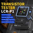 thumbnail image 3 of Transistor Tester, Multifunctional Capacitor, Resistor and Electronic Component Tester with a 1.44-inch Color Graphic Display, 3 of 5