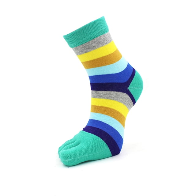 unbranded Calcetines Cinco Multicolor Para Mujer Con Elástico Y Prevención De Ampollas