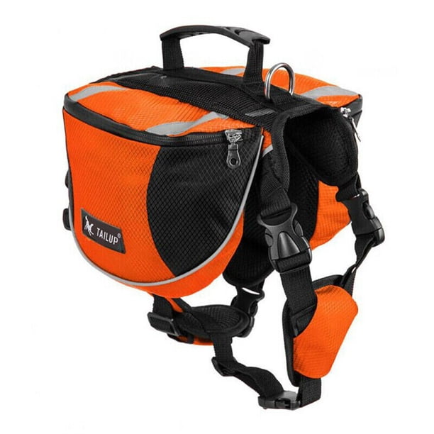 Mochila para mascotas al aire libre, bolsa de sillín ajustable para perros, mochila de lujo para cachorros, arnés de transporte para viajes, senderismo, Camping