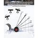 thumbnail image 3 of Yeshouse Pala quitanieves resistente con ruedas, cuchilla de acero ajustable, empujador manual ideal para limpiar nieve en entradas de vehículos y aceras sin dañar la espalda, 3 of 8