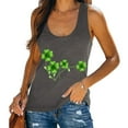 thumbnail image 2 of ZyeKqe Womens St.Patrick's Day Tank Tops Sleeveless Scoop Neck Summer Tops Clover Print Casual Loose T Shirts, 2 of 5