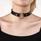thumbnail image 3 of Gargantilla sexy para mujer Collar Amor Corazón Collar Cuero Gótico Punk oso de fresa Electrónica, 3 of 4