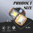 thumbnail image 2 of HIBIBUD Gold Solar Rechargeable Flashlight,USB/Solar Dual Charging for Outdoor Emergency, 2 of 7