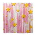 thumbnail image 2 of Yayeee Shower Curtain with Hooks 72"x72" Waterproof Fabric Bathroom Hanging Decor, Flat Yellow Stars, 2 of 5